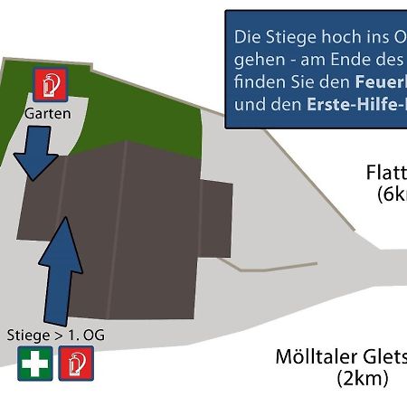 Gletscher Appartements Flattach Eksteriør billede